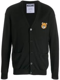 Moschino кардиган Teddy Bear с V-образным вырезом
