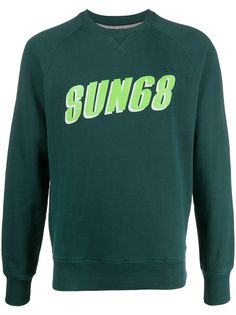 Sun 68 logo print sweatshirt