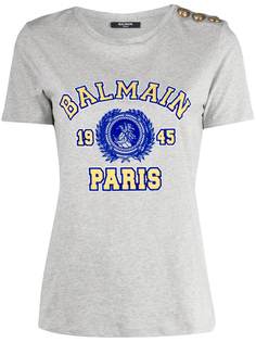 Balmain button-embellished T-shirt