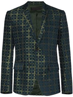 Haider Ackermann brocade pattern blazer