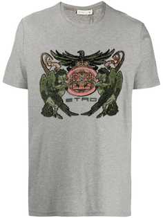 Etro футболка с вышивкой