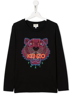 Kenzo Kids топ с графичным принтом Tiger