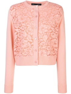 Oscar de la Renta кардиган с кружевом