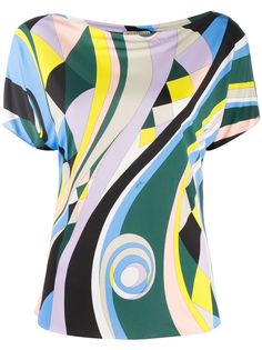 Emilio Pucci футболка с принтом Occhi
