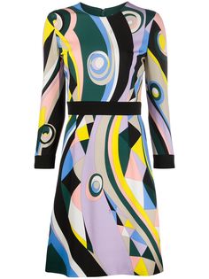 Emilio Pucci короткое платье Occhi с принтом