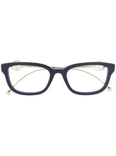 Fendi Eyewear очки в прямоугольной оправе с логотипом FF