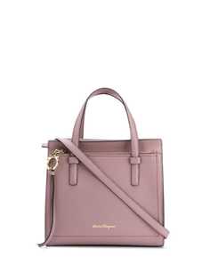 Salvatore Ferragamo сумка-тоут из зернистой кожи с декором Gancini