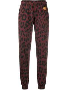 Kenzo спортивные брюки с леопардовым принтом