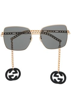 Gucci Eyewear солнцезащитные очки в квадратной оправе