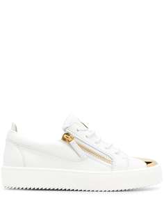 Giuseppe Zanotti кроссовки на молнии с логотипом