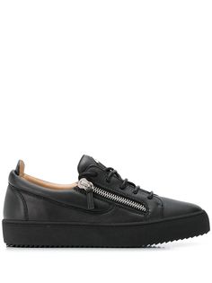 Giuseppe Zanotti кеды с молниями и логотипом