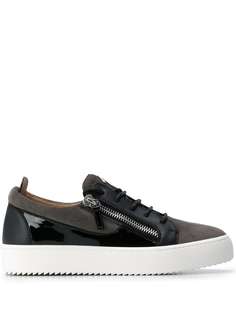 Giuseppe Zanotti кеды с молниями и логотипом