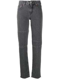 MM6 Maison Margiela джинсы скинни с завышенной талией и вставками