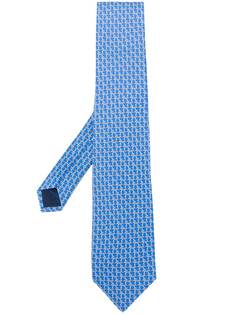 Salvatore Ferragamo gancini silk jacquard tie