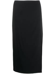 RedValentino юбка миди с боковым разрезом