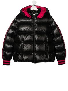 Moncler Kids пуховик с капюшоном