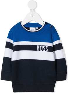 Boss Kids stripe knit jumper