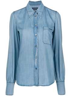 Jacob Cohen джинсовая рубашка с вышитым логотипом