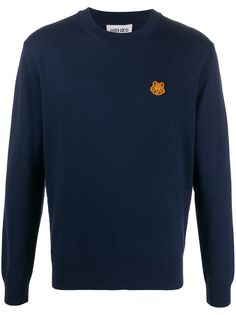 Kenzo джемпер с нашивкой Tiger