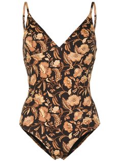 Matteau купальник The Plunge Maillot с принтом