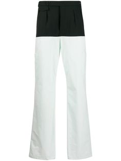 Raf Simons брюки в стиле колор-блок