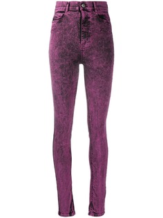 RedValentino джинсы из вареного денима с завышенной талией