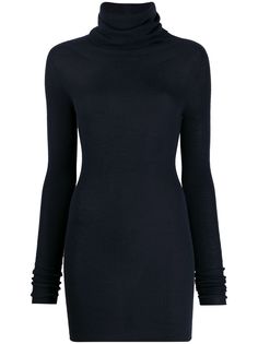 Rick Owens джемпер с высоким воротником и поясом