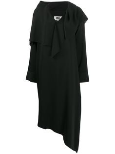 MM6 Maison Margiela платье асимметричного кроя с V-образным вырезом
