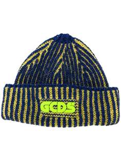 Gcds вязаная шапка бини с нашивкой-логотипом