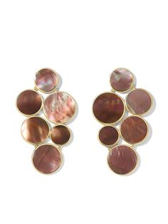 IPPOLITA круглые серьги-кластеры Polished Rock Candy 6-Stone из желтого золота