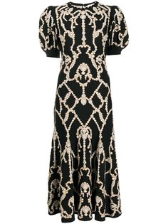 Alexander McQueen платье вязки интарсия