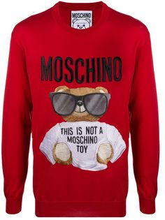 Moschino толстовка с вышивкой и логотипом