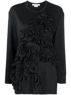 Comme Des Garçons Comme Des Garçons рубашка с длинными рукавами и оборками