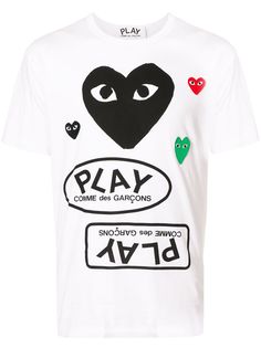 Comme Des Garçons Play футболка с логотипом