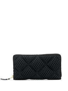 Comme Des Garçons Wallet стеганый кошелек с круговой молнией