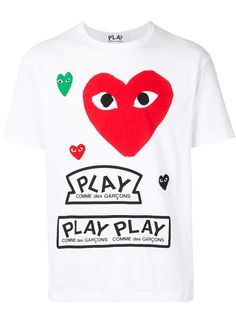 Comme Des Garçons Play футболка с логотипом