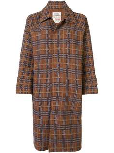 Coohem твидовое пальто в клетку