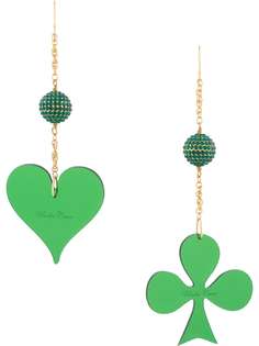 Undercover серьги-подвески Heart and Club