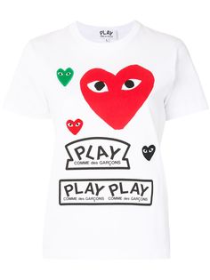Comme Des Garçons Play футболка с короткими рукавами и логотипом