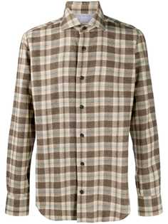 Eleventy фланелевая рубашка в клетку
