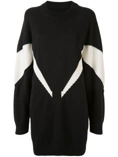 MM6 Maison Margiela платье-свитер вязки интарсия