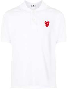Comme Des Garçons Play рубашка поло с вышитым логотипом