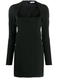 Mugler платье мини с вытачками