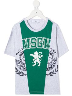 Msgm Kids футболка с круглым вырезом и графичным принтом