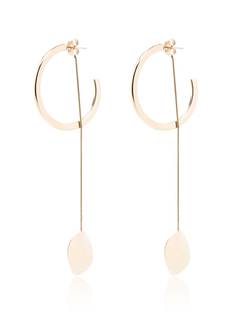 Anissa Kermiche золотые серьги-подвески Double Trouble