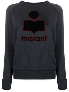 Isabel Marant Étoile джемпер с длинными рукавами и вышитым логотипом