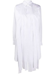 Comme Des Garçons Comme Des Garçons рубашка с длинными рукавами и бахромой
