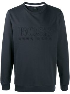 Boss Hugo Boss толстовка с тисненым логотипом