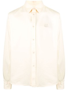 Kenzo cotton button-down shirt with tiger embroidery