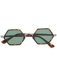 Persol солнцезащитные очки в геометричной оправе